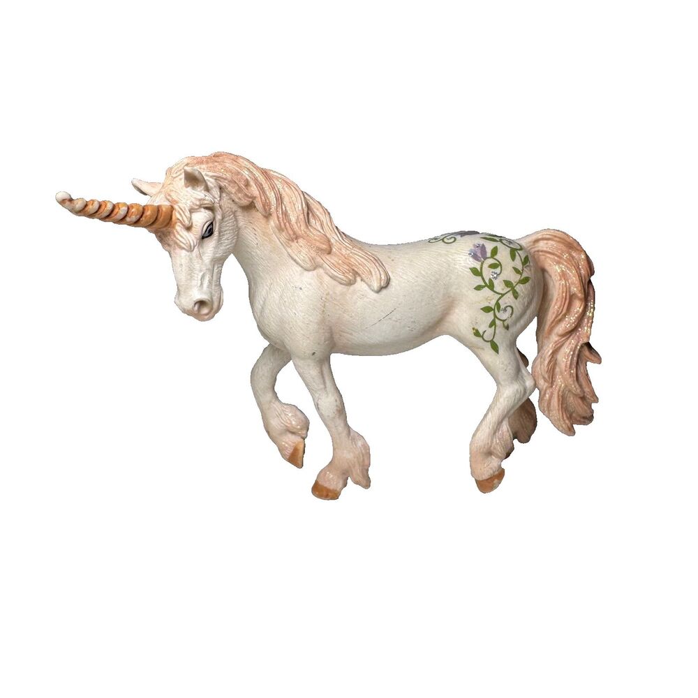 Schleich Bayala Unicorn 70432 Retired 2004 Glitter Fantasy Flower Horse Figure